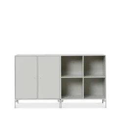 Montana Pair side table, Nordic 09, chrome legs Grey Online