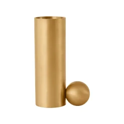 OYOY Palloa candle high, Brushed brass Gold-coloured Online