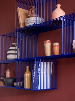 Montana Panton Wire Extended shelf 70x34,8x34,8 cm, Monarch Blue Hot