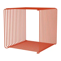 Montana Panton Wire Single shelf 34,8x34,8x34,8 cm, Rosehip Red