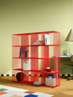 Montana Panton Wire Single shelf 34,8x34,8x34,8 cm, Rosehip Red