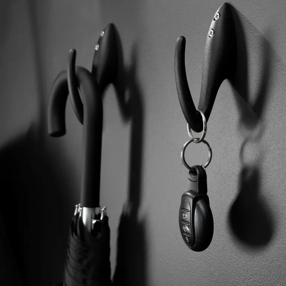 Essem Design Papa clothes hook, , structure Black Discount