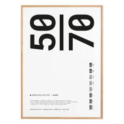 Paper Collective frame plexiglass-oak, 50x70 cm Beige