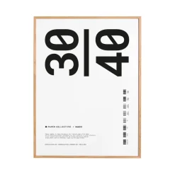 Paper Collective frame plexiglass-oak, 30x40 cm Beige