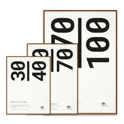 Paper Collective frame plexiglass-dark oak, 30x40 cm Brown Sale
