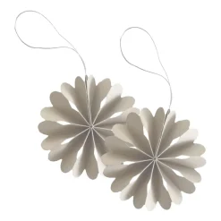Cooee Design Paper Flowers Christmas ornament, Natural Beige Best