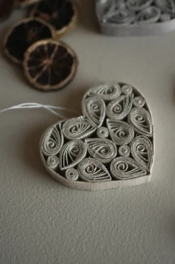 DBKD Paper heart 8 cm, Cream Beige Outlet