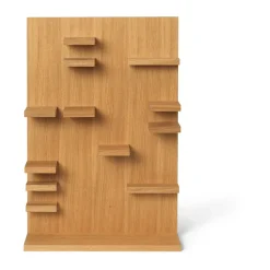 Ferm Living Parade wall-mounted shelf 60 cm, Oiled oak Brown New