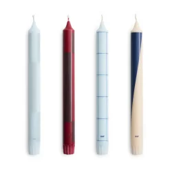 HAY Pattern candle mix 4-pack, s-bordeaux Blue