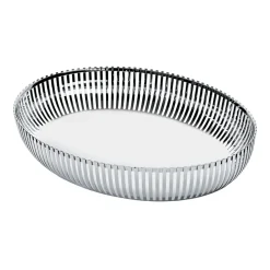 Alessi PCH06 basket oval 20x26 cm, Stainless steel Silver-coloured Hot