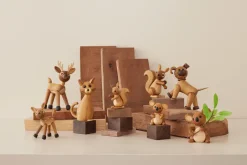 Spring Copenhagen Peanut Squirrel decoration 8.5 cm, Oak Beige Hot