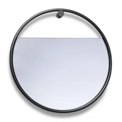 Northern Peek mirror round, 40 cm Black Sale