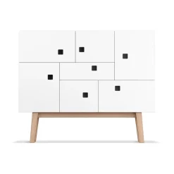 Zweed Peep C1 cabinet, . retro. oak stand White
