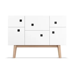 Zweed Peep C2 cabinet, . retro. oak legs White Outlet