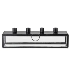 Bloomingville Pelo advent candle 34 cm, Black-clear BlackTransparent Outlet