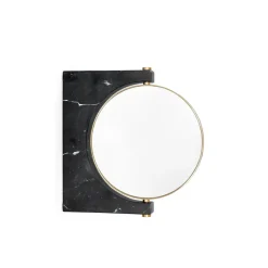 Audo Copenhagen Pepe Marble mirror, Marble , wall hung Black New