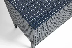 HAY Perforated Cabinet skåp small, Steel Blue
