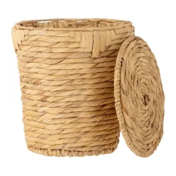Bloomingville Peri storage box with lid, Water hyacinth Beige New