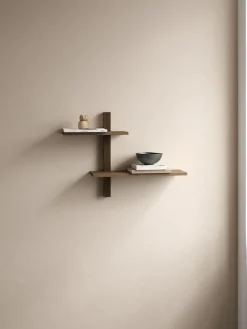 Andersen Furniture Phase wall shelf, Smoked Oiled Oak, 68x18x55 cm Brown Outlet
