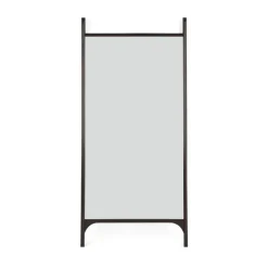 Ethnicraft PI floor mirror 80x200 cm, Dark stained mahogany Brown Discount