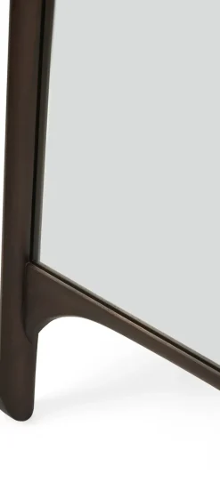 Ethnicraft PI floor mirror 80x200 cm, Dark stained mahogany Brown Discount