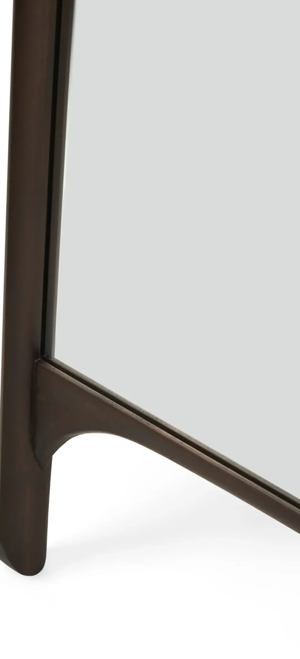 Ethnicraft PI floor mirror 80x200 cm, Dark stained mahogany Brown Discount