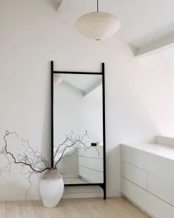 Ethnicraft PI floor mirror 80x200 cm, Dark stained mahogany Brown Discount