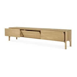Ethnicraft PI media bench, Oak, 242 cm Beige Discount