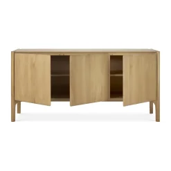 Ethnicraft PI Sideboard, Oak, 3 doors Brown Hot