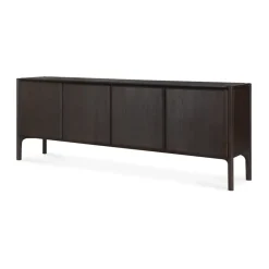 Ethnicraft PI Sideboard, Teak dark , 4 doors Brown Outlet