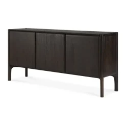 Ethnicraft PI Sideboard, Teak dark , 3 doors Brown Sale