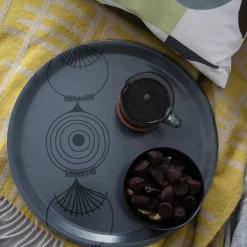 Almedahls Picknick Elements tray onion Ø38, dark Grey Hot