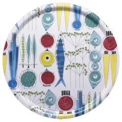 Almedahls Picknick round tray Ø38 cm, Multi Clearance