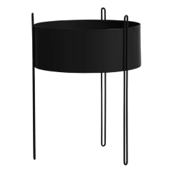 Woud Pidestall flowerpot large Ø40 cm, Black Sale