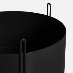 Woud Pidestall flowerpot large Ø40 cm, Black Sale