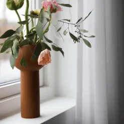 Cooee Design Pillar vase 24 cm, coconut Brown Online