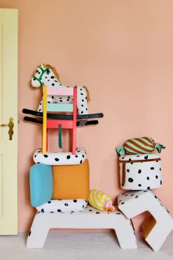 Kid's Concept Pippi rocking horse, White-black WhiteBlack Online