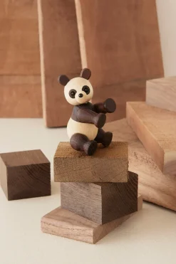 Spring Copenhagen Pixi Panda decoration maple 9 cm, Brown Clearance