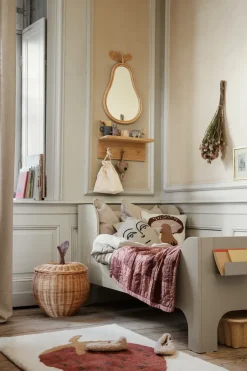Ferm Living Place Rack hooks and shelf oak, Small Brown Discount