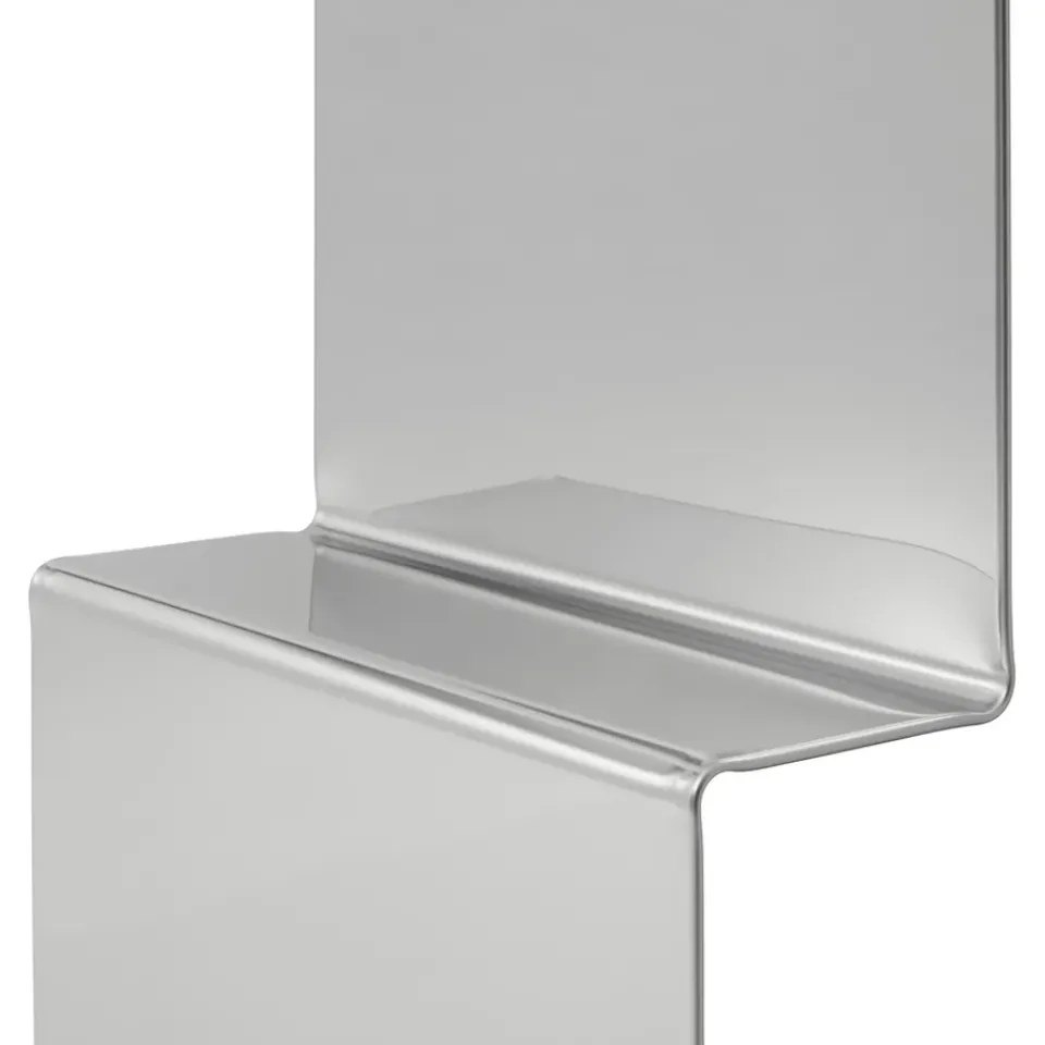 Muuto Pleat wall mirror, Polished steel, 227x57 cm Grey Sale