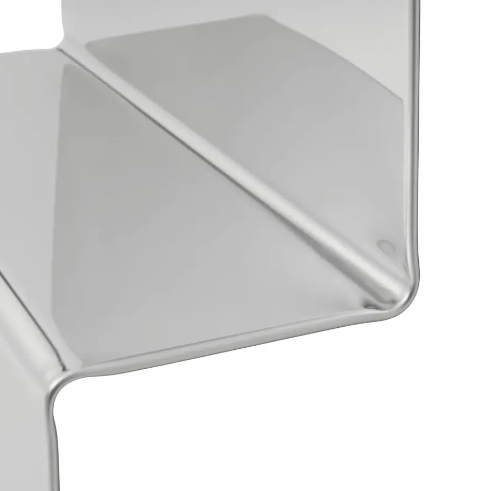 Muuto Pleat wall mirror, Polished steel, 227x57 cm Grey Sale
