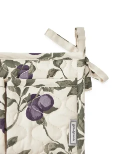 Garbo&Friends Plum satin quilted bed pocket, 43x18cm Beige Online