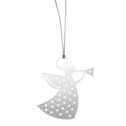 Pluto Design Pluto Christmas decoration in metal, trumpet angel, Silver-coloured Best