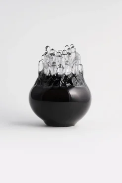 Kosta Boda Polar candle holder 190 mm, Black Discount