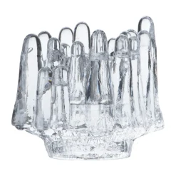 Kosta Boda Polar candle holder 112 mm, Clear Transparent Online