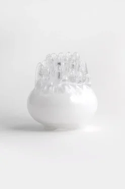 Kosta Boda Polar candle holder 200 mm, White