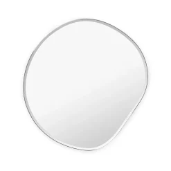 Ferm Living Pond Mirror, Dark chrome, xl Black Best