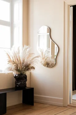 Ferm Living Pond mirror large, Brass Gold-coloured Hot