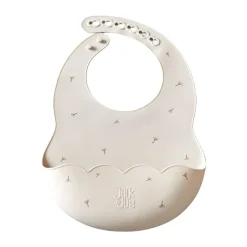 Jack o Juno Poppy in Bloom bib, Poppy Print White New