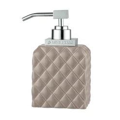 Lene Bjerre Portia soap dispenser, brown-silver BrownSilver-coloured Online